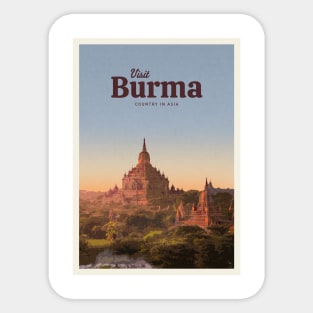 Visit Burma Sticker